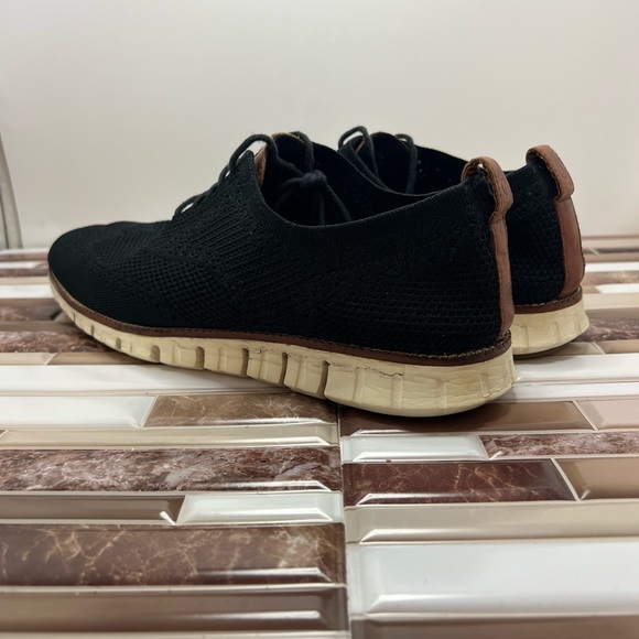 Cole Haan Zerogrand Wingtip Oxford Shoes Mens Size 12 Black Stitchlite - Picture 5 of 15